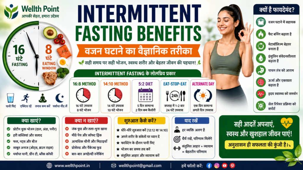 Intermittent Fasting Benefits: वजन कम करने का वैज्ञानिक और सुरक्षित तरीका
