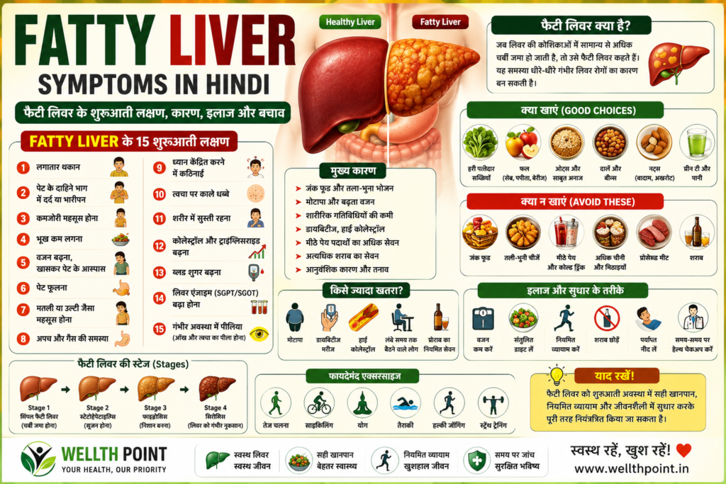 Fatty Liver Symptoms in Hindi: 15 शुरुआती संकेत